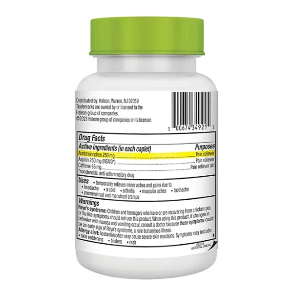 Excedrin Extra Strength Pain Reliever Caplets, 300 ct. - Image 2