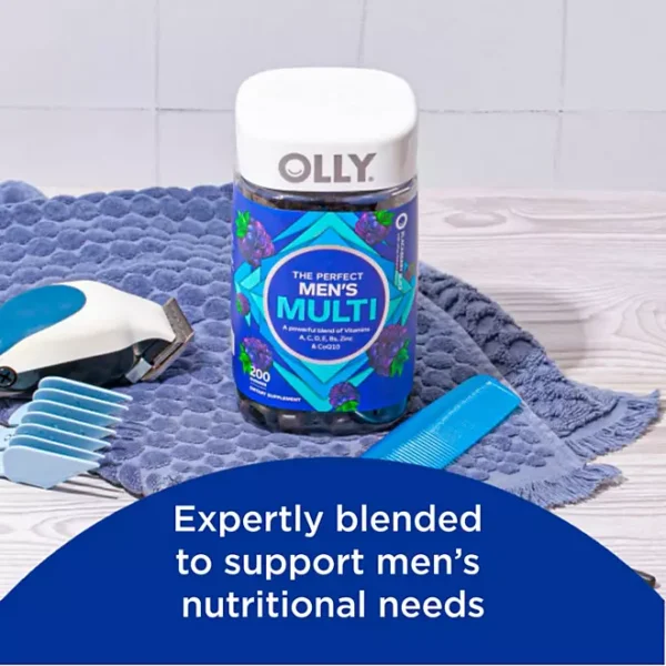 OLLY Men's Multivitamin Gummy, Blackberry, 200 ct. - Image 3