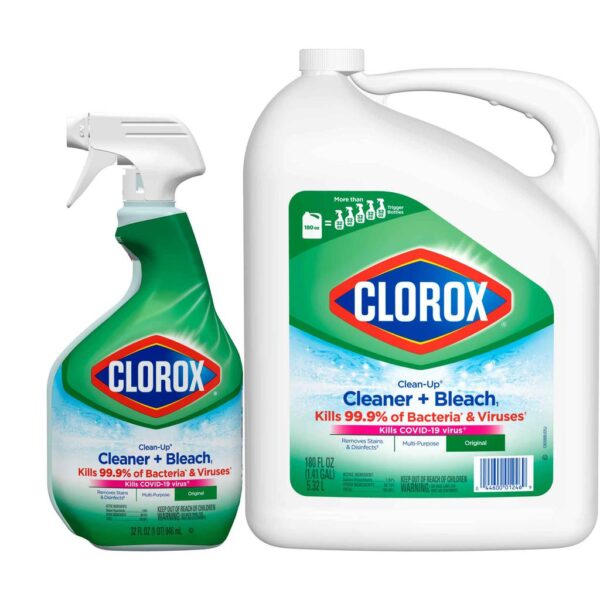Clorox Clean-Up Cleaner, Bleach and Disinfectant 5.32 L + 946 mL / 180 oz + 32 oz