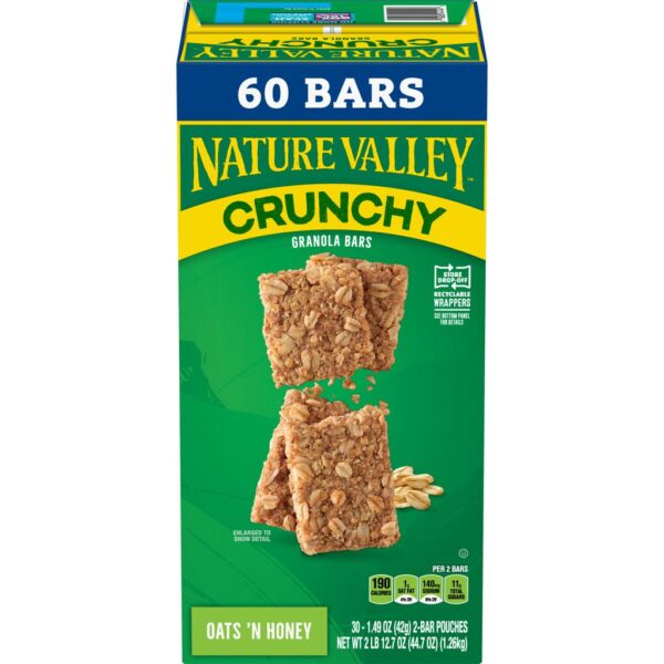 Nature Valley Crunchy Oat and Honey Bars 100% Natural 30 Units / 42 g - Image 2