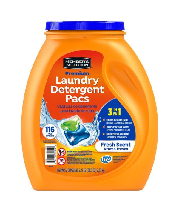 Laundry Detergent Pacs 2.46 L / 83.5 oz | 116 Loads