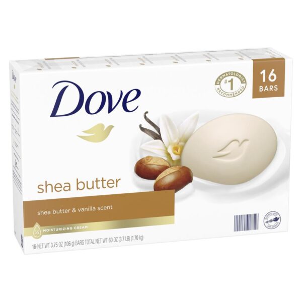 Dove Shea Butter Beauty Bar 16 Units 1106 g 13.75 oz
