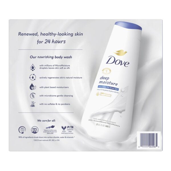 Dove Deep Moisture Body Wash 3 Units / 680 mL / 23 oz. - Image 4