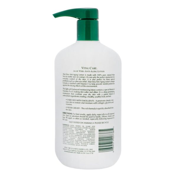 Vital Care Aloe Vera Anti-aging Moisturizing Lotion 2 Units / 950 mL / 32 oz - Image 5