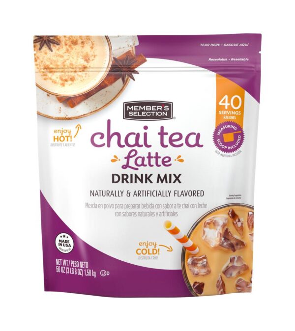 Member's Selection Chai Latte Spice Powder Mix 1.58 kg / 56 oz - Image 3