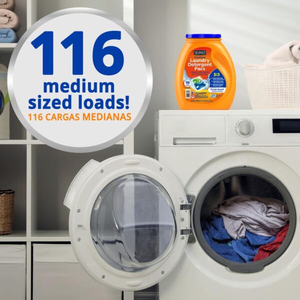 Laundry Detergent Pacs 2.46 L / 83.5 oz | 116 Loads - Image 2
