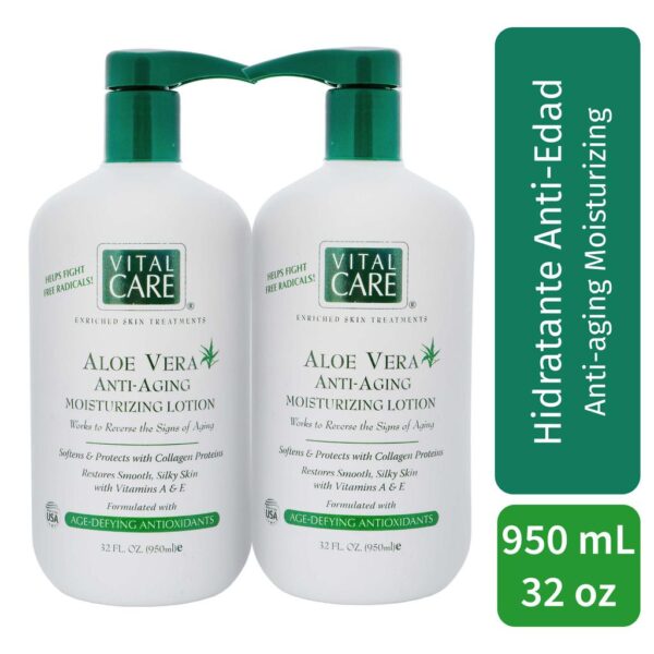 Vital Care Aloe Vera Anti-aging Moisturizing Lotion 2 Units / 950 mL / 32 oz - Image 2