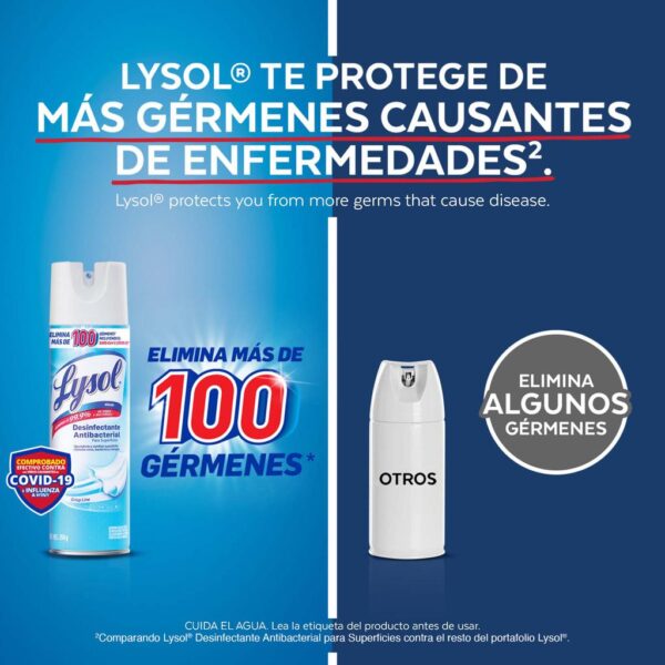 Lysol Disinfectant Spray Crisp Linen 3 Units / 562 mL / 19 oz - Image 3