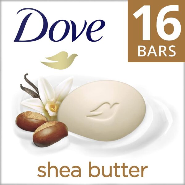Dove Shea Butter Beauty Bar 16 Units 1106 g 13.75 oz - Image 4