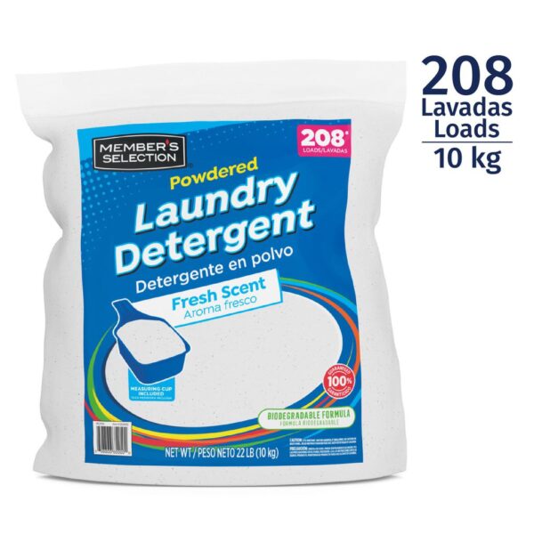 Biodegradable Powder Laundry Detergent 10 kg / 22 lb / 208 Washes