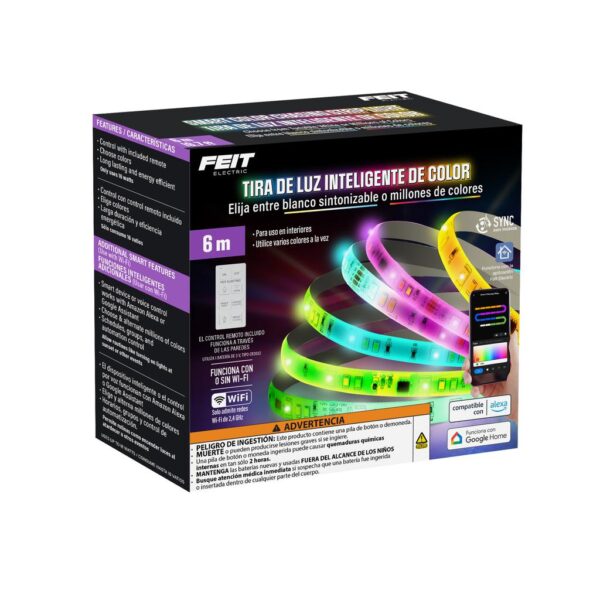 Feit Electric Smart LED Strip Light 6.01 m / 20'